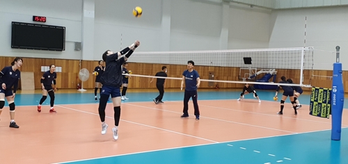 태국 잡고 도쿄행…여자배구 대표팀, 이틀째 의욕적인 훈련