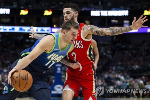 NBA 돈치치, 18경기 연속 20득점 이상…'황제' 조던과 타이