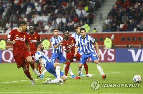 '피르미누 극적 결승골' 리버풀, 클럽월드컵 결승 진출