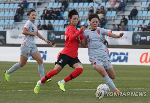 女축구 손화연-여민지-최유리 한일전 선봉…중국전 라인업 복귀