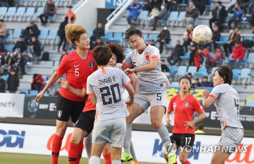 여자축구대표팀, 벨 감독 데뷔전서 중국과 0-0 무승부