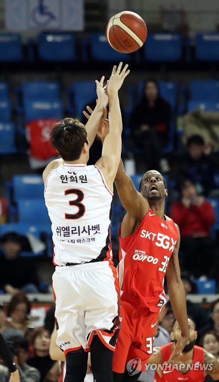 '3점포 11개' KT, 선두 SK도 잡았다…파죽의 6연승