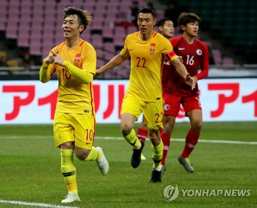'힘겨운 1승' 중국, 홍콩에 2-0 승리…E-1 챔피언십 3위