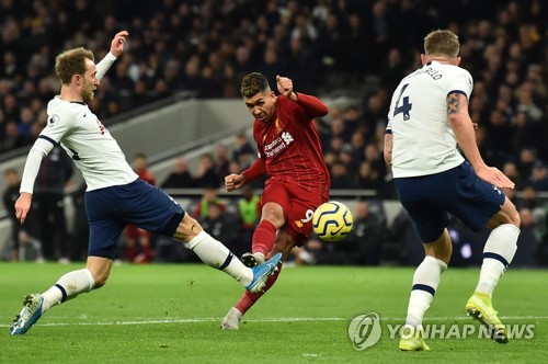 '손흥민 풀타임' 토트넘, 리버풀에 0-1 패배…피르미누 결승골