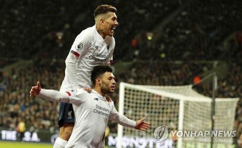 리버풀, 웨스트햄 꺾고 EPL 15연승…살라흐 1골 1도움 활약