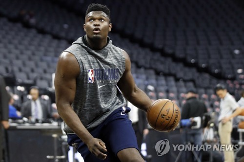 NBA '괴물 신인' 윌리엄슨, 코트 복귀 준비 '착착'