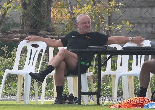 '김학범호 4강 상대' 호주, 뙤약볕 아래서 비공개 최종훈련