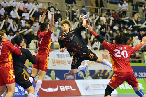 SK, 인천시청 꺾고 핸드볼리그 여자부 단독 선두