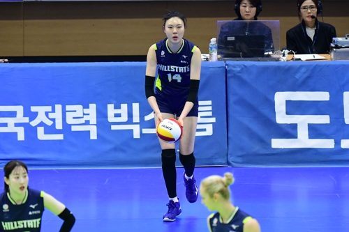 양효진, 여자부 첫 5천500득점…현대건설, 도로공사 잡고 5연승
