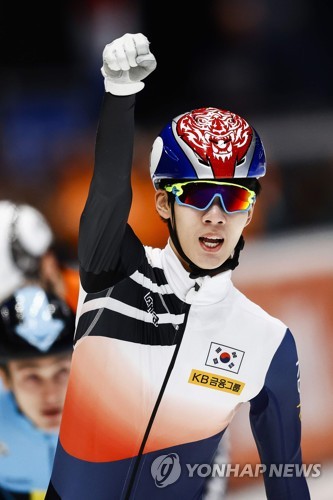 쇼트트랙 박지원, 월드컵 6차 대회 1,000ｍ 우승 '2관왕'