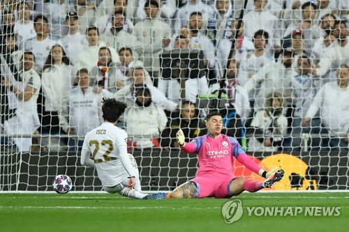 '더브라위너 1골 1도움' 맨시티, UCL 16강 1차전 레알에 역전승