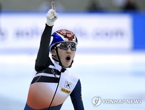 쇼트트랙 박지원, 월드컵 6차 대회 1,500ｍ 우승 '랭킹 1위'
