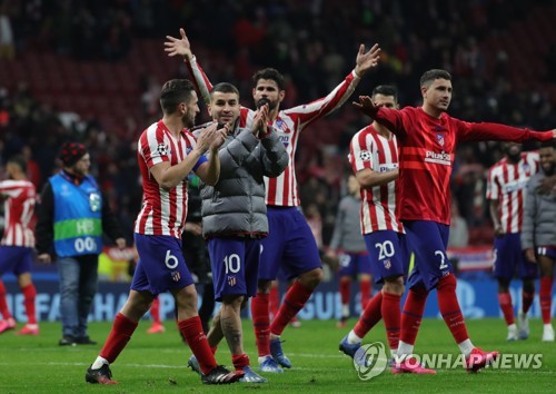 AT마드리드, UCL 16강서 '디펜딩 챔프' 리버풀 1-0 제압