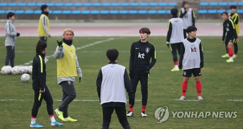 여자축구대표팀 벨 감독 발목 통증 조소현, 보호 차원 제외