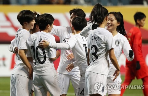 한국 여자축구, 올림픽 예선 PO행 확정…'이제 목표는 조 1위'