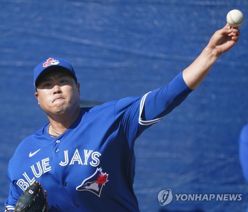 류현진 불펜피칭에 우르르 몰려든 동료들 커터 알려달라