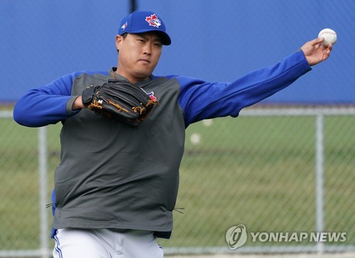 류현진, 출격 준비 완료…정식 경기장서 라이브피칭