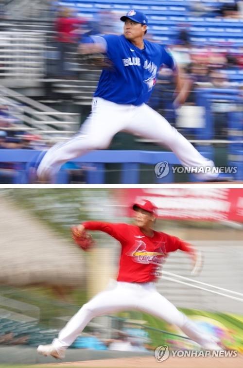 같은 날 MLB 마운드 오른 류현진·김광현, 나란히 '완벽투'