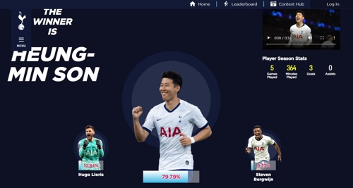 '3경기 4골' 손흥민, 토트넘 '2월의 선수' 선정