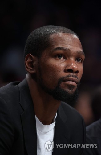 NBA 스타 듀랜트 등 브루클린 선수 4명, 코로나19 감염(종합)