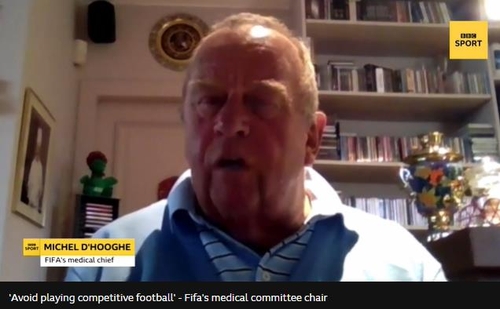 FIFA 의무분과위원장 리그 재개 회의적…다음 시즌 준비해야