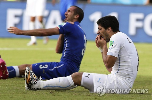 '핵이빨' 수아레스에 물렸던 키엘리니 그의 적개심에 감탄