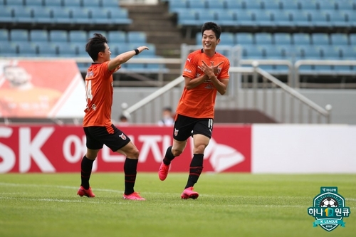 K리그2 제주, 경남과 1-1 '장군 멍군'…5경기 무패행진