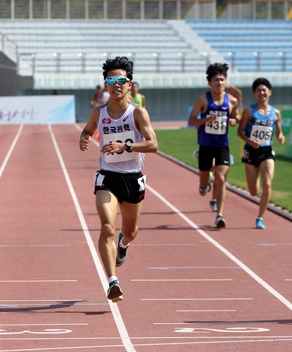 고승환, 전국육상선수권 남자 200ｍ 우승…21초18