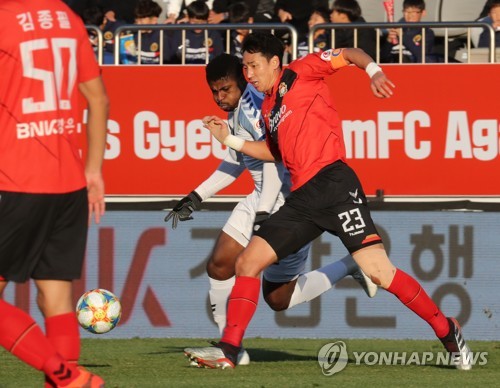 프로축구 인천 공격수 케힌데, 무릎 부상으로 '시즌 아웃'
