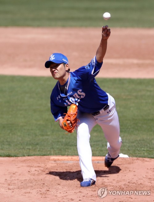 '시즌 첫 승' 백정현 오늘 아내가 '이기고 오라'고 하더라고요(종합)