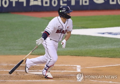 두산 김재환 시즌 6호 홈런 쾅…통산 150홈런 고지 점령