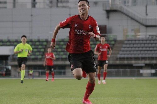 연승 행진 상주 상무, 이젠 '신병 효과'까지…박동진 두각