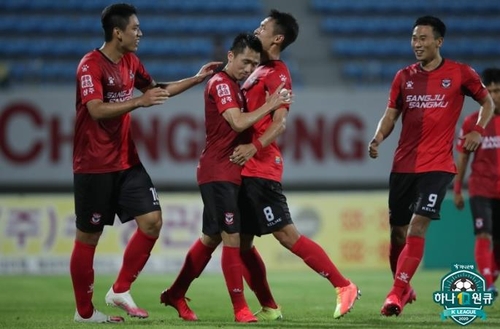 K리그1 상주, 전북 독주에 제동…강상우 PK골로 1-0 승리(종합)