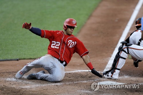 워싱턴 외야수 소토, 코로나19 확진 판정…MLB 개막전 결장