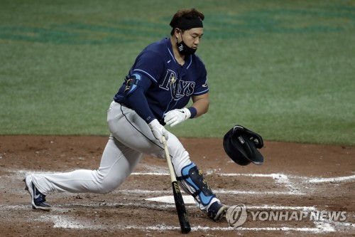 탬파베이 최지만, 1볼넷 1득점…우타석에서는 삼진