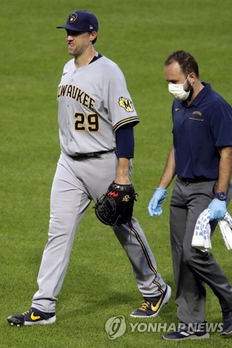 린드블럼, 3년 만의 MLB 복귀전서 자진 강판…3⅔이닝 2실점