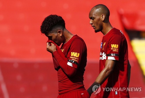 번리와 1-1로 비긴 챔피언 리버풀…날아간 '홈경기 전승'