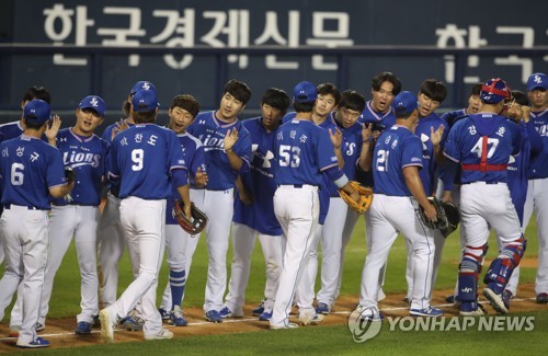 삼성, 연장 12회서 끝내기 밀어내기로 5연승 5위 점프