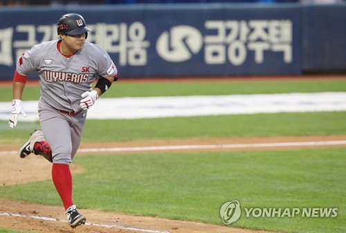 시즌 첫 3타점…SK 윤석민 늦었지만, 지금이라도