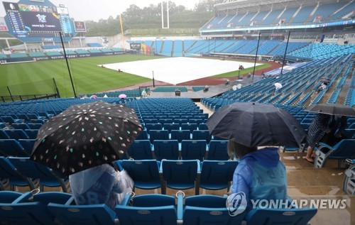 프로야구 우천 취소 KIA 최다 8경기…전체 18경기 미편성