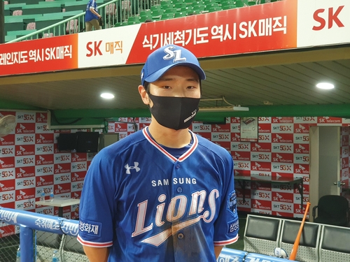 '작은 거인' 김지찬 야구 시작하고 처음 친 홈런이에요