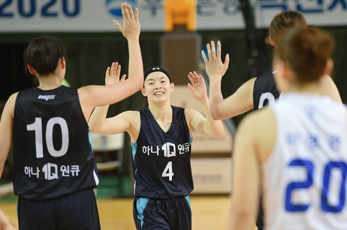 하나원큐, 여자농구 박신자컵 첫 3연패…MVP에 강계리