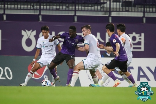 '골대 불운' 대전, 안양과 0-0 무승부…3경기 무승