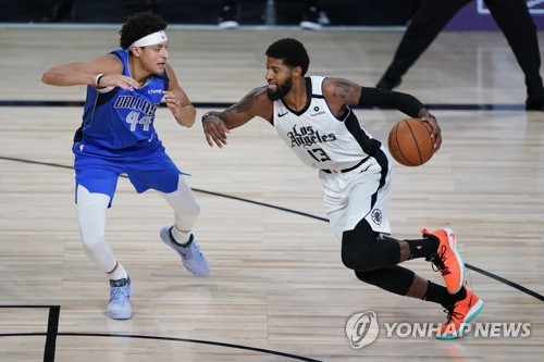 조지 살아난 LA 클리퍼스, 댈러스 완파…PO 2라운드까지 1승