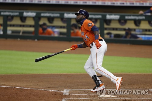 MLB 만장일치 신인왕 알바레스, 무릎 부상으로 시즌 아웃될 듯