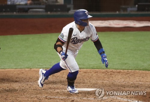 '종아리 부상' 추신수, 4경기 연속 결장…텍사스는 8연패