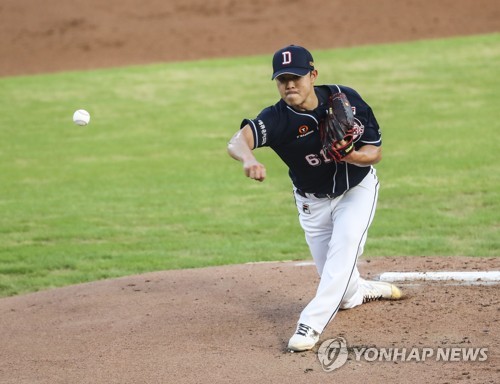'16안타' 두산, 롯데 스트레일리 두들기고 4연전 기선제압