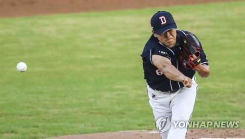 '무패의 옆구리' 두산 최원준, 6이닝 1실점 쾌투로 9연승