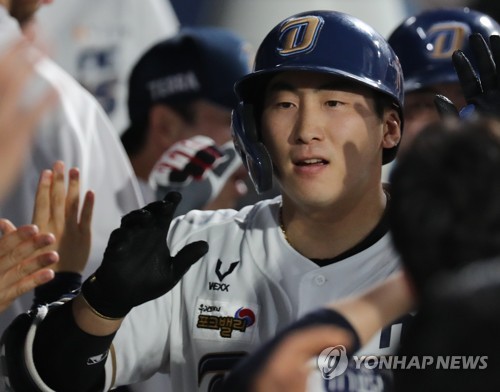 나성범 2점포·루친스키 12승…NC, 키움 잡고 1위 수성