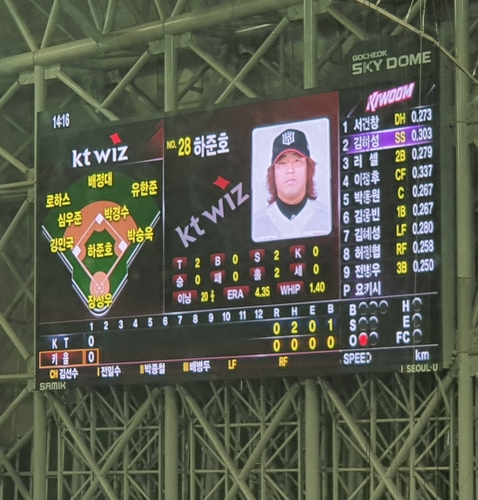 kt 하준호, 10년 만에 선발등판…이번에도 장성우와 호흡